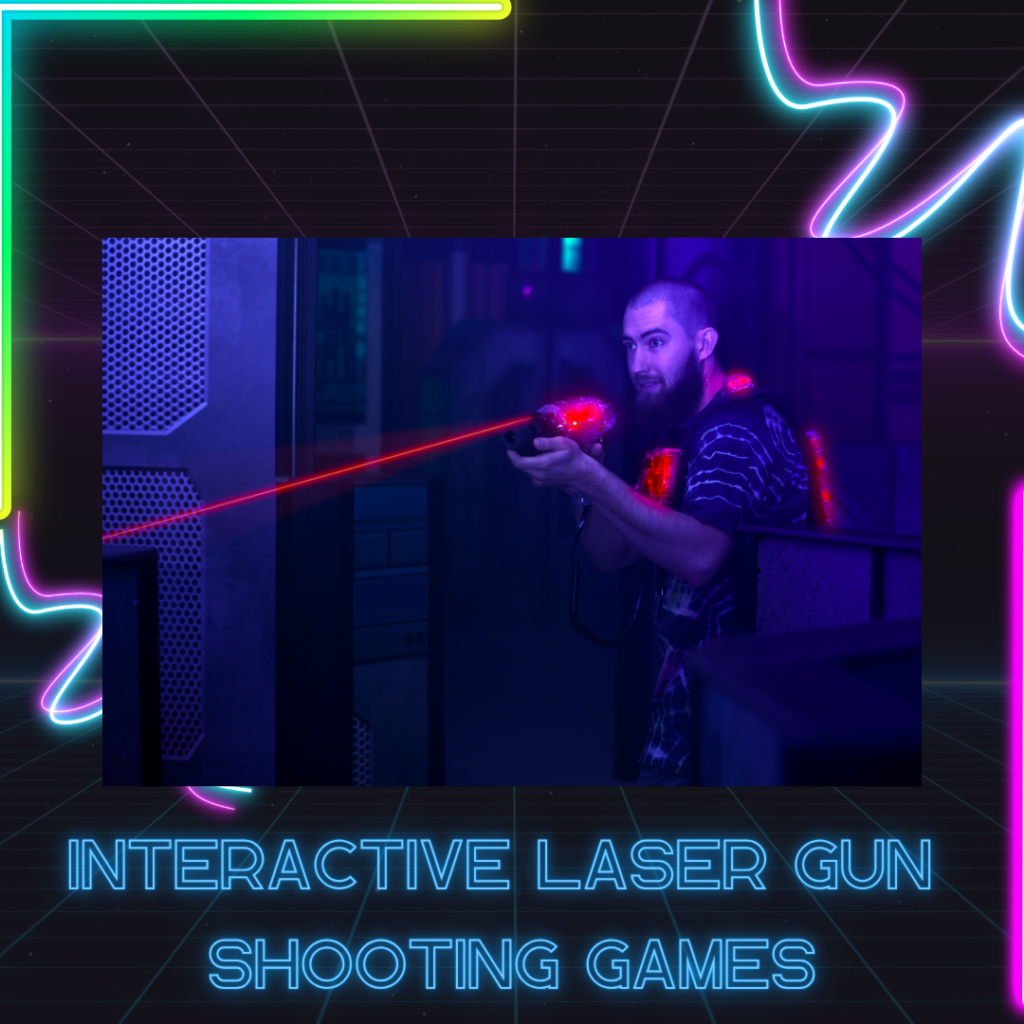 interactive laser toy gun games in blackpool